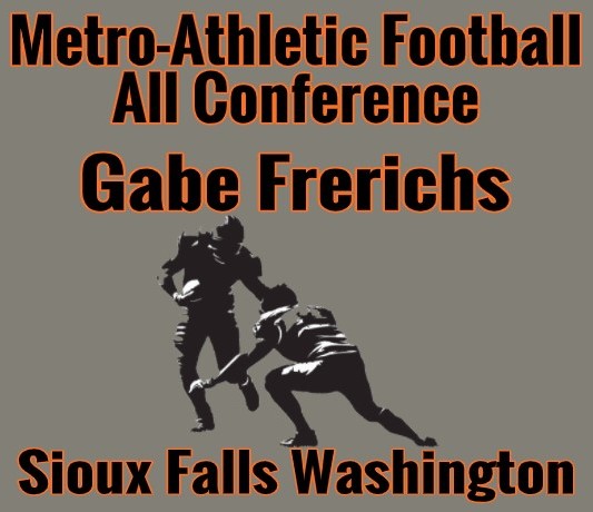Congratulations to <a href="/FrerichsGabe/">Gabe Frerichs</a> for being named as a 2021 Metro-All Conference Award Recipient! He has been a physical force at LB the past three seasons! #IAmAWarrior #AllMetro