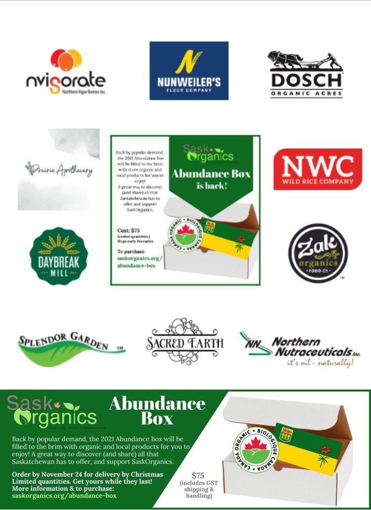 Great gift idea from Saskatchewan!  Thanks to <a href="/SaskOrganics/">SaskOrganics</a> for putting it together!   (Psst:  the box has our superb Seabuckthorn Spread in it along with other delicious contributions from local businesses)