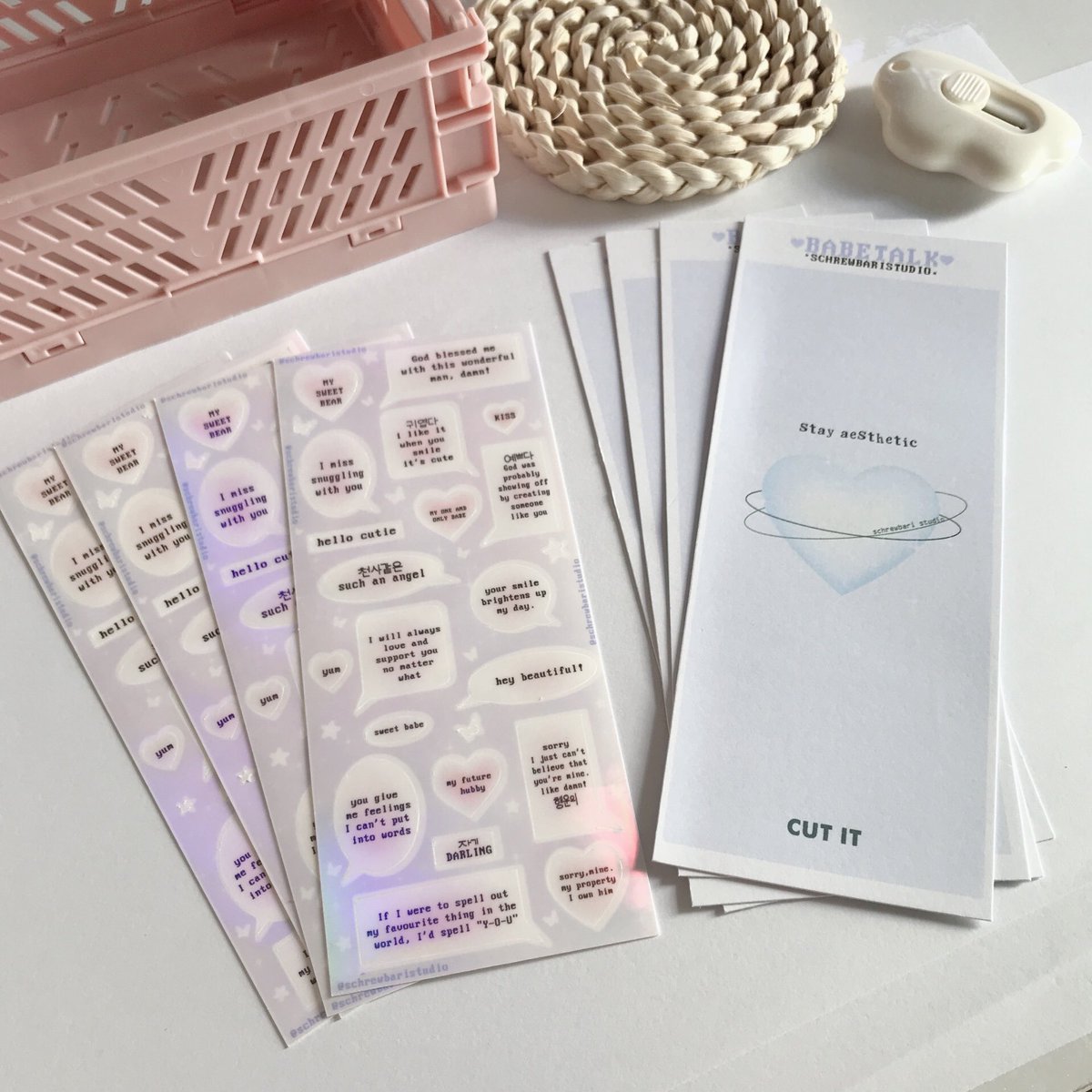 schrewbari's tweet photo. ♡ Babetalk ♡ will be available soon! 

#kpop #kpopsticker #toploaderdeco https://t.co/J6ITAT6ENp