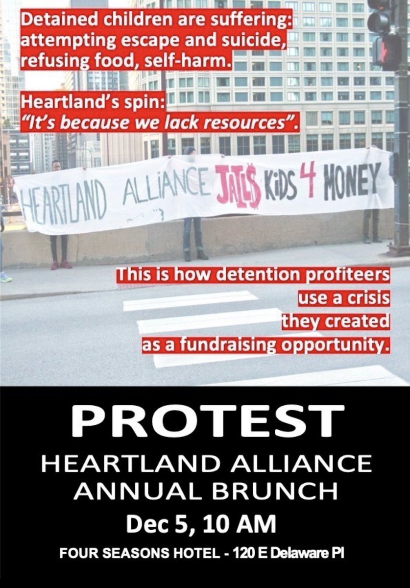 sleepisocialist's tweet photo. Organizers in Chicago have several actions planned about this (Nov 24th and Dec 5). If you live in or around Chicago, show up and demand justice for these kids. I can’t imagine the pain they’re going through. https://t.co/jrmyuj6j3C