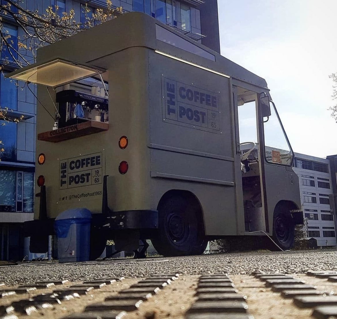 TheSJTobin's tweet photo. Do you remember I was a bit taken with this yoke earlier this year?

Well, the iconic 1965 FJ6 Jeep Fleet Van @TheCoffeePost65 is up for sale.

Unfortunately I have a child who has me broke- and I make bad coffee.

 #coffeevan #coffee #barista #business #startup #forsale #sale https://t.co/wAZnUTwvQW