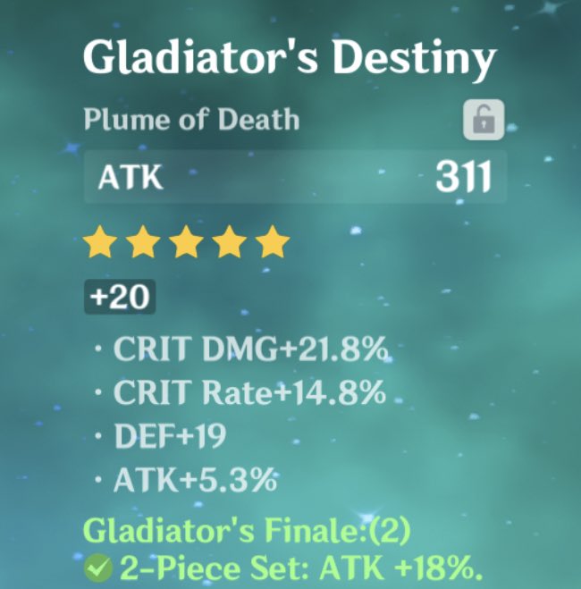 IT WENT INTO CRIT DMG / RATE EVERY SINGLE TIME OH MY GOD