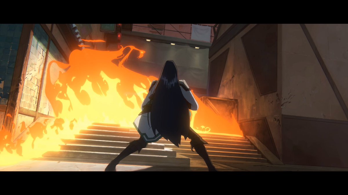 Some of the BGs I painted for the new “Die For You ft. Grabbitz” music video ✨ 
Produced &amp; created by <a href="/thelinestudio/">THE LINE</a> in collaboration with <a href="/riotgames/">Riot Games</a> and VALORANT.