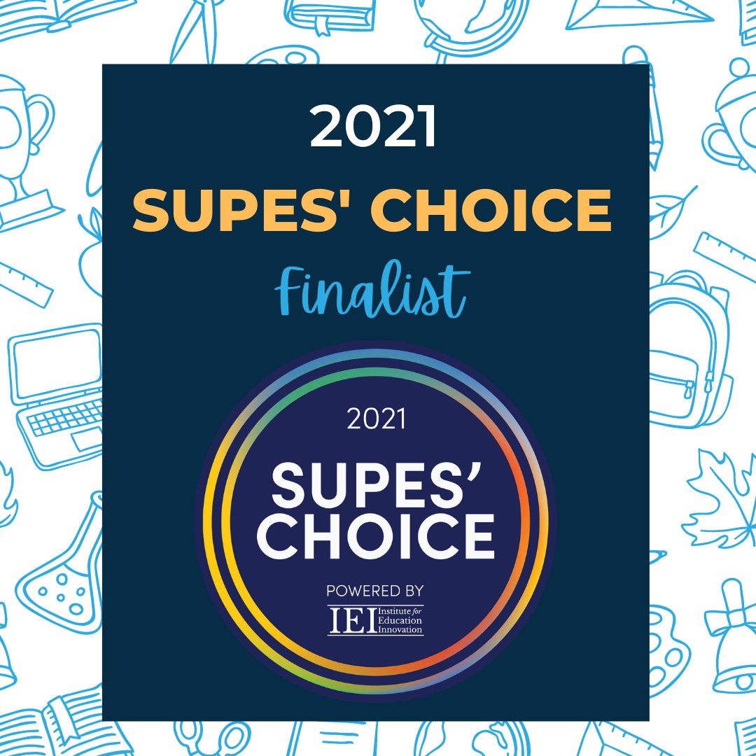 Robin_stories's tweet photo. We are so honored to have been selected as a finalist for the Supes' Choice Awards in the category "SEL Solution of the Year"! Created by @IEI_K12, Supes' Choice is the only education industry awards judged exclusively by school district superintendents. 

#SELution #supeschoice https://t.co/tqIwaToqo3