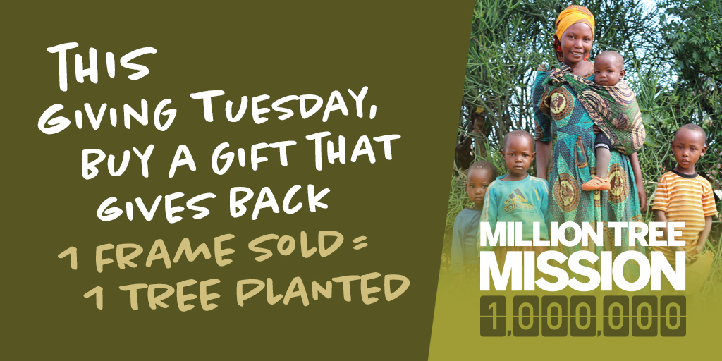 herffjones's tweet photo. As a long term sponsor of Trees for the Future, for every frame we sell they help us plant a tree in Africa to benefit families and communities. Help us get to 1million trees, and give a gift that gives back.
#MillionTreeMission #OneMillionTrees #TreesForTheFuture #TreesForAfrica https://t.co/bcMuLY4MLE