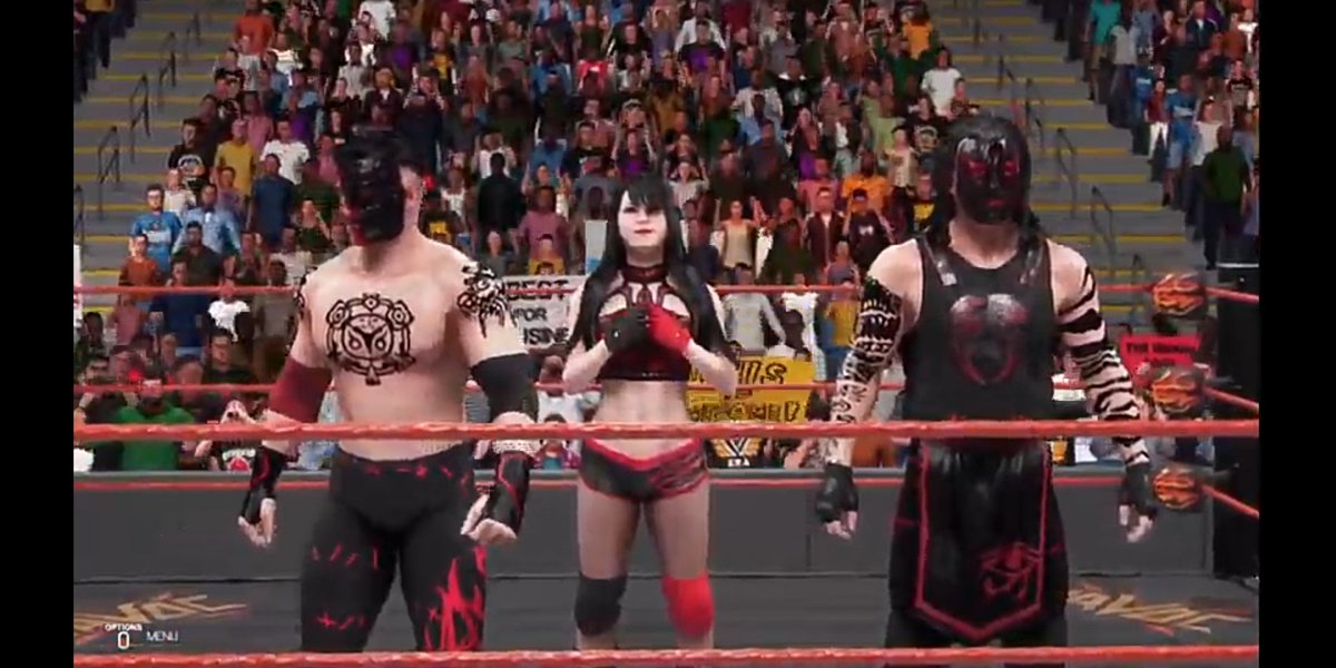 Natasha: Despite distractions my husband and his tag partner have managed to pick up a decisive win over a team that considers themselves Technically Perfect... Sorry boys but I see a flaw in that.