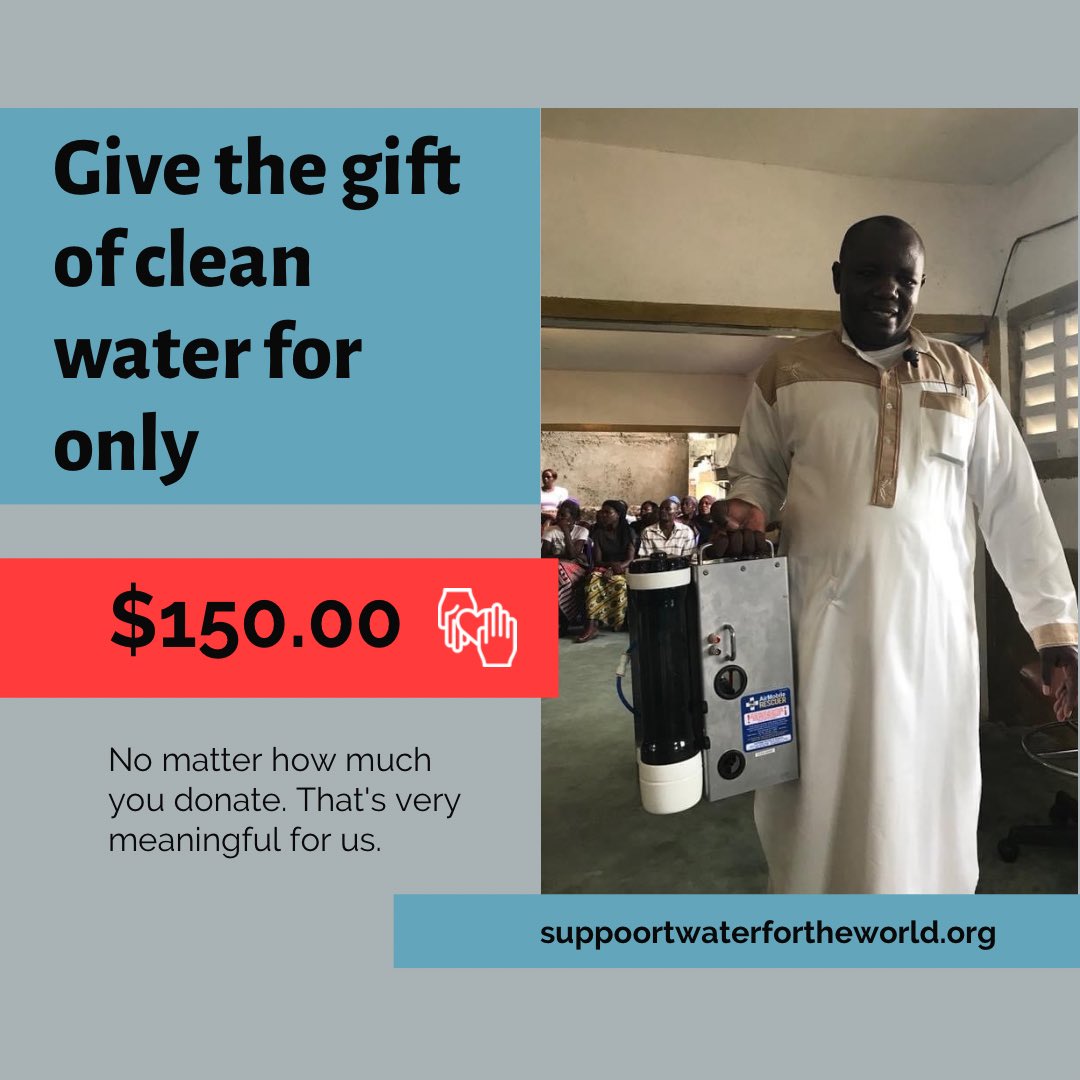 One of the greatest causes of poverty worldwide is also the most overlooked, lack of access to clean water. We are providing a revolutionary new clean water technology. We meet tangible needs, create jobs, and respect those we serve. #causes #donate 

supportwaterfortheworld.org