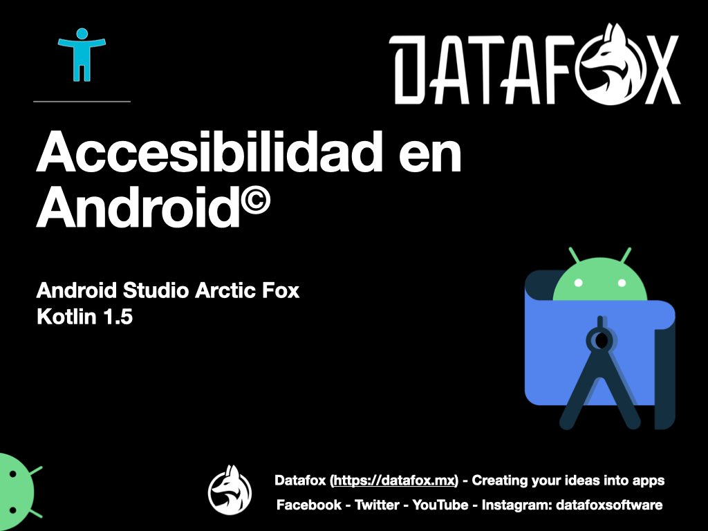 datafoxsoftware's tweet photo. Serie Accesibilidad para Android - 3
Técnicas para integrar funciones de accesibilidad en aplicaciones de Android.
#mobiledeveloper #androidstudio #androiddevs #androiddeveloper #kotlindeveloper #androidapps #androidjetpack #jetpackcompose #android https://t.co/JWaU0CMqgO