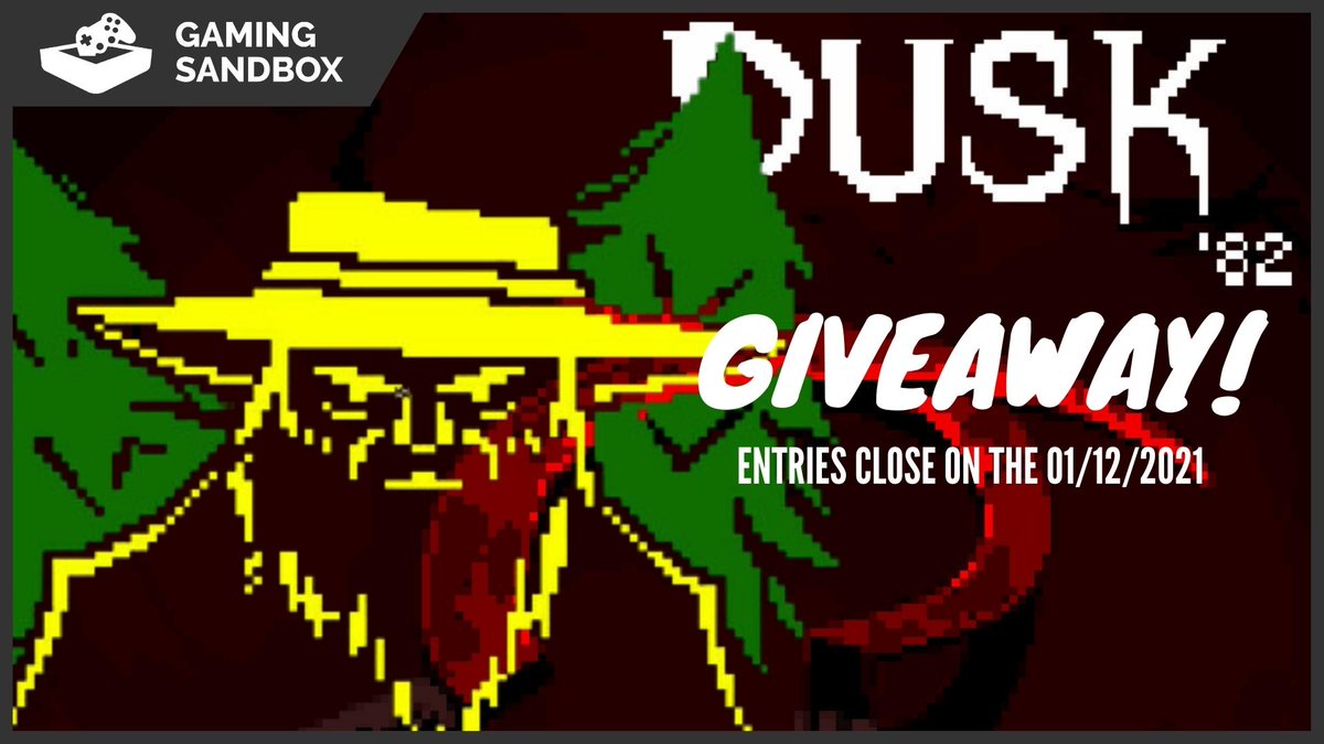 GamingSandbox_'s tweet photo. 🚨#GIVEAWAY🚨
Do you like indie games? we do too! This month we're giving away a code for #DUSK82 for PC!

To ENTER all you have to do is:
1. Retweet
2. Follow us
3. Follow @DUSKdev 
 4. Comment what you're playing at the moment!

#indiegame #Indiegamedev #indiegames https://t.co/ZLad1hi4oF