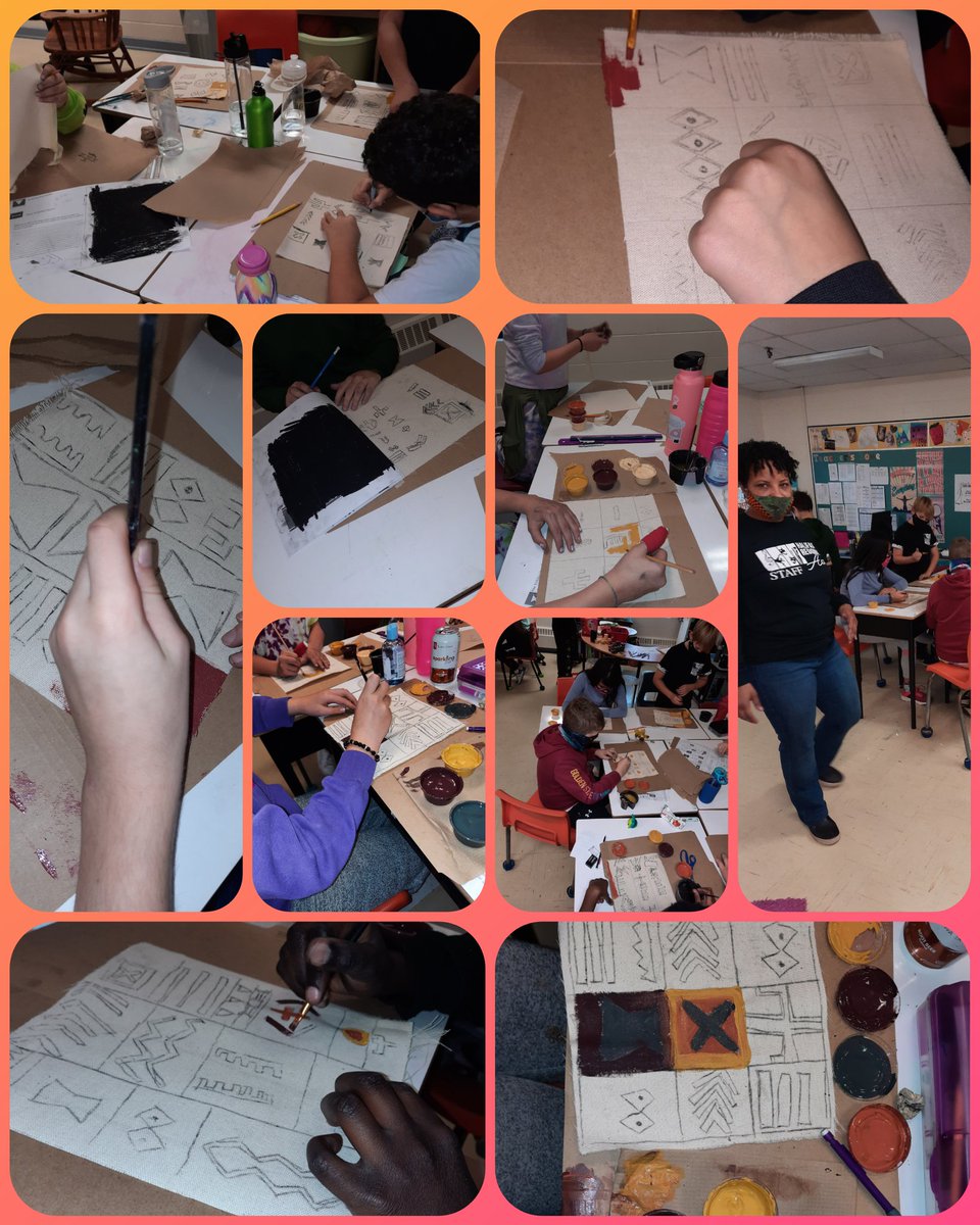 Great sessions with <a href="/KIMCAIN68/">MELANATED.Wisdom@hrce</a> leaning about Mali culture and the Mud Cloth design.