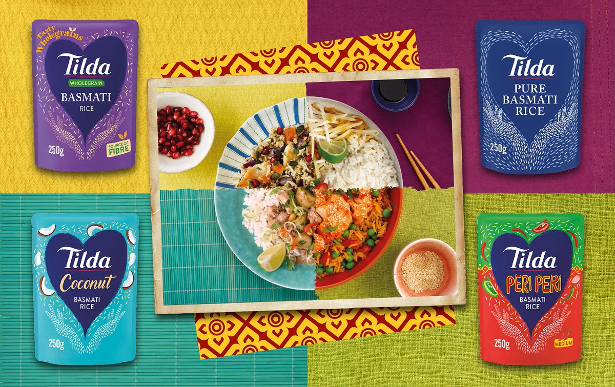 TildaChef's tweet photo. Explore our Ready to Heat range and #ElevateYourPlate! We’ve got our signature Pure Basmati Rice, nutty and wholesome Wholegrain, spicy Peri Peri Basmati and fragrant Coconut Basmati! There’s a rice for every dish! #ReadyToHeat https://t.co/J08QdxTuSz https://t.co/Xrr4EutiJr