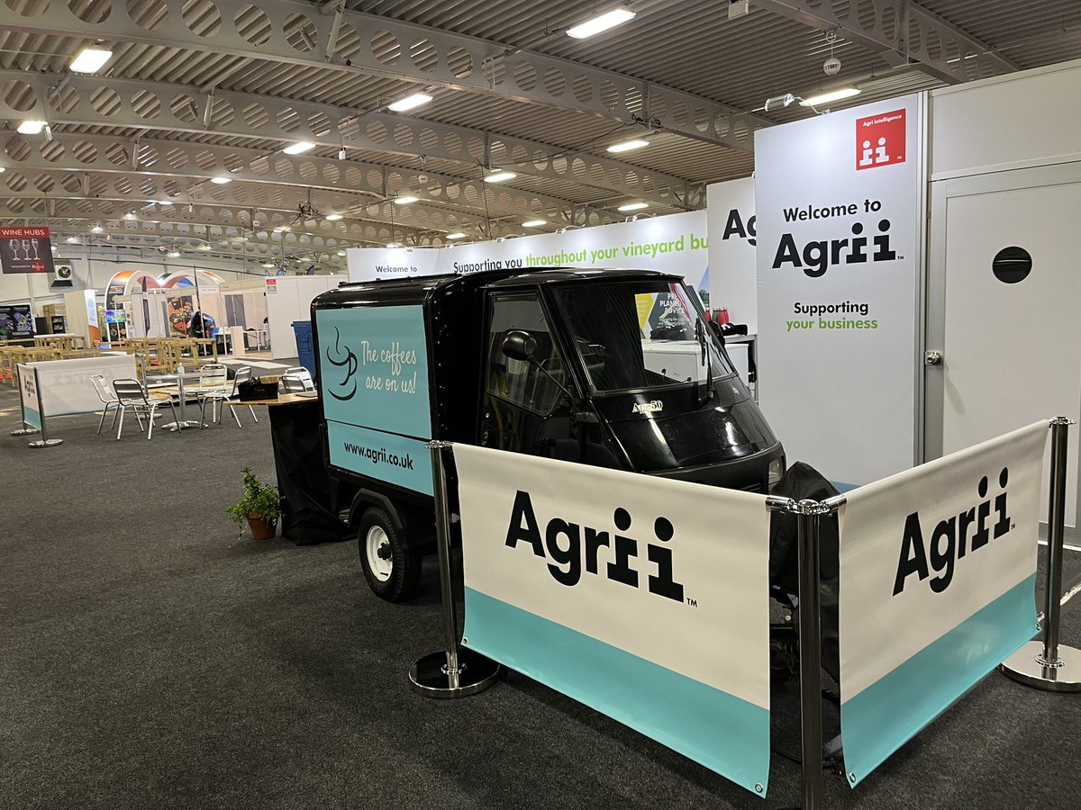 Excited to be back with <a href="/AgriiUK/">Agrii</a> at the Vineyard &amp; Winery show at Kent Showground  <a href="/VineyardMagGB/">Vineyard Magazine</a> 

Come grab a coffee if you are visiting the show
