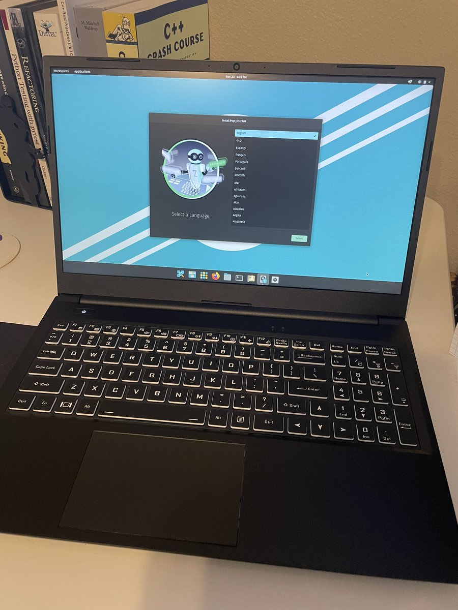dominucco's tweet photo. Well look at this beauty! #Linux @system76 https://t.co/D6ugOcP6lE