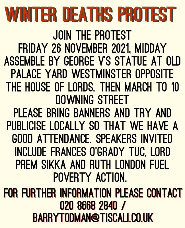 This Friday Protest at 
No10 Downing Street "Please Support" if you are fit and able and wrap up well!  ⏬⏬⏬