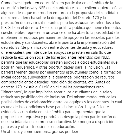 jpalvarez_cl's tweet photo. Comparto el análisis realizado por el Dr. Boris Villalobos-Parada que ha investigado en la materia. #DefendamosLosPIE https://t.co/p2wT8NVwUA