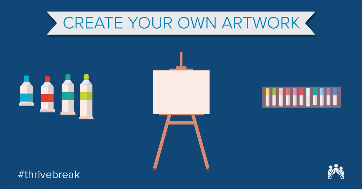 KPMidAtlantic's tweet photo. #ThriveBreak — Show your creative side! Close your laptop and pick up those paints or pencils. Take a break and create some art. https://t.co/8mtJWyhjYW