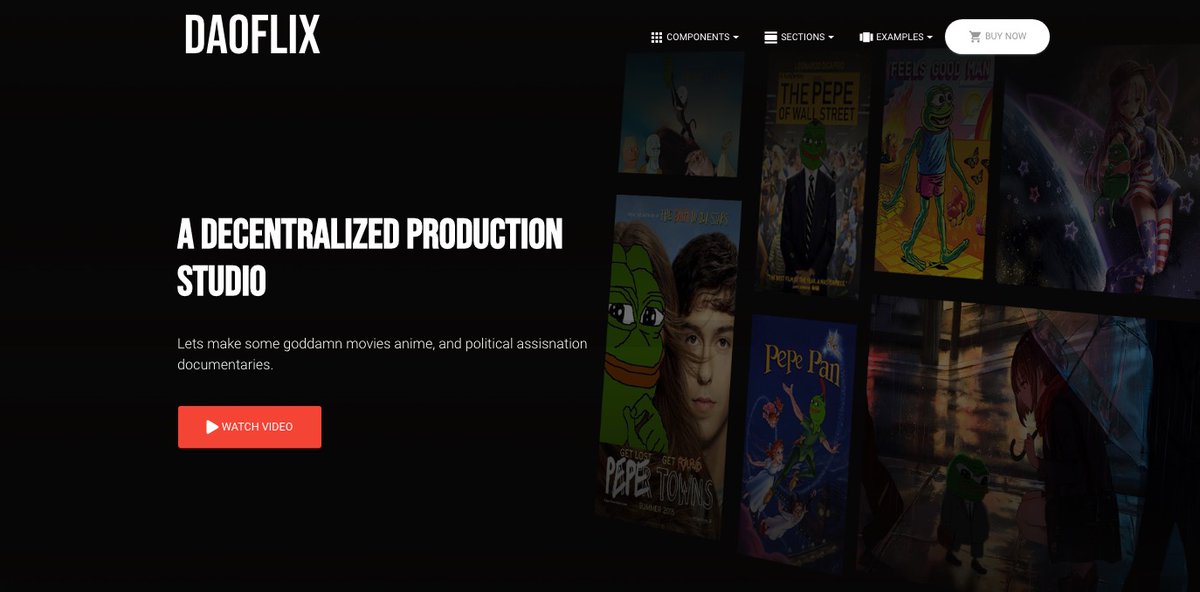 A Decentralized Production Studio #DAO #NFT #ETH #crypto #AVAX #BSC #SOL