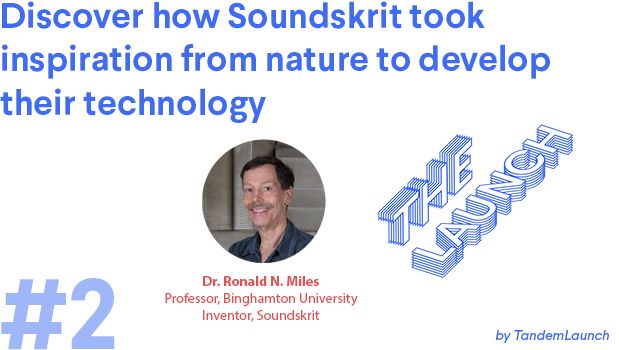 TacticoVC's tweet image. Dr. Ronald N. Miles joins @TandemLaunch in Season 3, Episode 2 of THE LAUNCH to talk about Soundskrit's technology!

Listen to the episode here:
Spotify: spoti.fi/2Z5hC6o
Stitcher: bit.ly/3jmOdv4
TuneIn: bit.ly/30ytKgj
YouTube: bit.ly/3GfKyJF