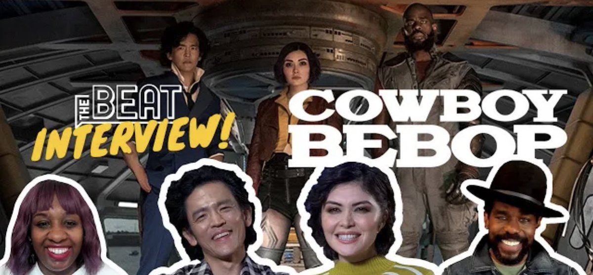 #ICYMI I got to chat with @JohnTheCho @_mustafashakir_, #DaniellaPineda, #ElenaSatine, #AlexHassell & #AndréNemec about all things @netflix #CowboyBebop for @comicsbeat! Check it out here: comicsbeat.com/interview-cowb…