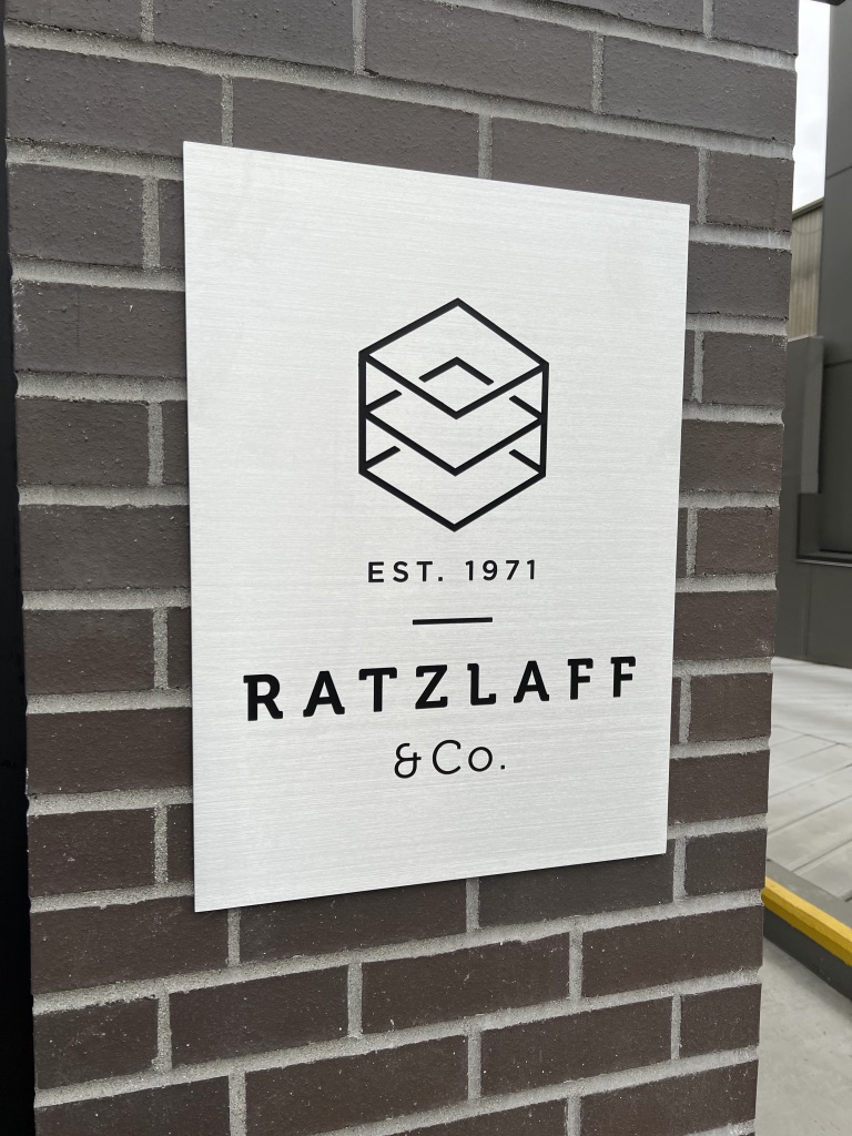 Cliches can be true—you only have one opportunity to make a first impression." Ratzlaff &amp; Co captured their brand promise in this elegant engraved brushed steel entry plaque, infilled with black paint. @LangleyRentals <a href="/LandlordBC/">LandlordBC</a> <a href="/BC_Housing/">BC Housing</a> #fastsignscoquitlam <a href="/DowntownAbbyBC/">Downtown Abbotsford</a>