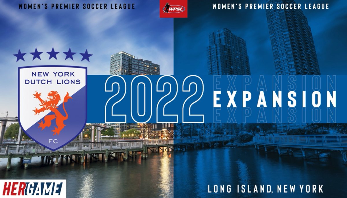 📰 𝐁𝐫𝐞𝐚𝐤𝐢𝐧𝐠 𝐍𝐞𝐰𝐬: The <a href="/NYDLFC/">New York Dutch Lions FC</a> will join the #WPSL for the 2022 season, becoming the Dutch Lions organization's sixth addition to the league - accompanying its clubs in Ohio, Illinois, D.C., Florida, and California!

⚽ Full Release: wpsl.io/3VT4Tj6