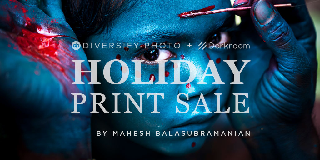 The Diversify Photo x Darkroom Holiday Print Sale is LIVE! 8x10 prints are $75 and 16x20 prints are $150. Proceeds will be shared between the artists and Diversify Photo to support our programming and operating costs. diversifyphoto.darkroom.tech  
📷: Mahesh Balasubramanian
