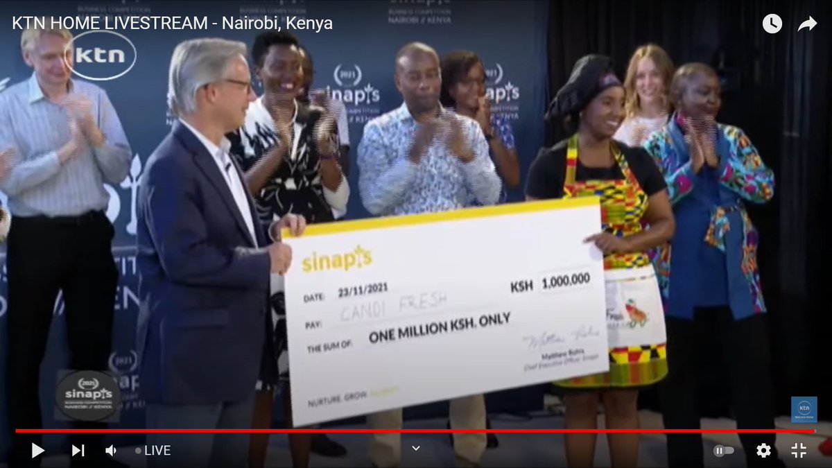 rlceastafrica's tweet photo. Our alumna @cw_njunge of @CandiFreshKe presented a winning pitch to @sinapisgroup show aired @KTNNewsKE where she won Ksh 1M  to scale her social enterprise and create more employment to jobless youths in western Kenya. 
#YALITransformation https://t.co/LyzWJLovNa