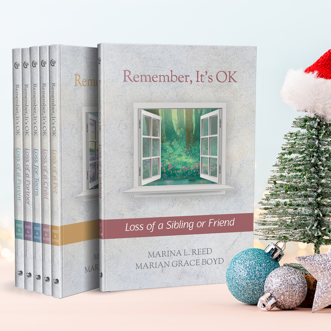 Wondering what to give a person you love who's struggling with grief? Books in the Remember, It's OK series address the loss of a: partner, parent, child, sibling or friend, pet &amp; loss for teens. You'll find them in our Amazon store: amzn.to/2QEERNy
#gifts #giftgiving