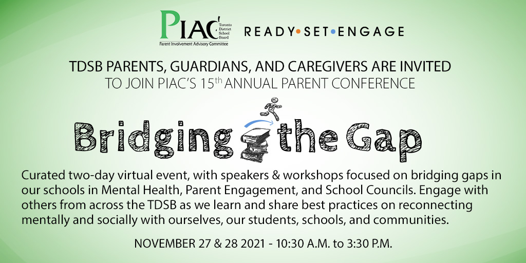 tdsb's tweet photo. Parents, guardians and caregivers are invited to join us on November 27 &amp; 28 for a free, two-day virtual event. 🗓️

Registration is open now! ↪️ https://t.co/iKXbTqAilo https://t.co/lS5vq4P3iQ
