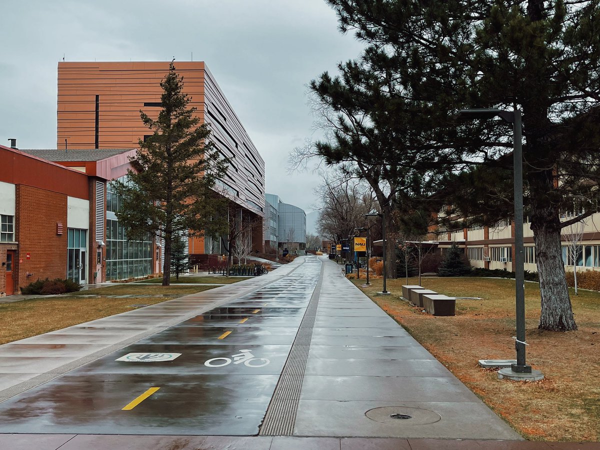 NAU's tweet photo. Rainy days on campus https://t.co/MzaSvEWwy1