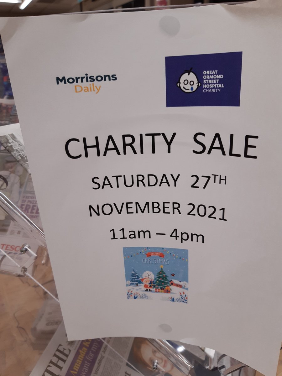 OddRodePol's tweet photo. Pop Up Surgery NOW!
Whilst on patrols I have called in at Morrisons, Scholar Green, here until 7.30pm.
Why not join them on Saturday for their charity sale, further information in image #Charity #GreatOrmondStreetHospital 
#PCSOCarter #OddRodePolice https://t.co/4rgs0H4VYR