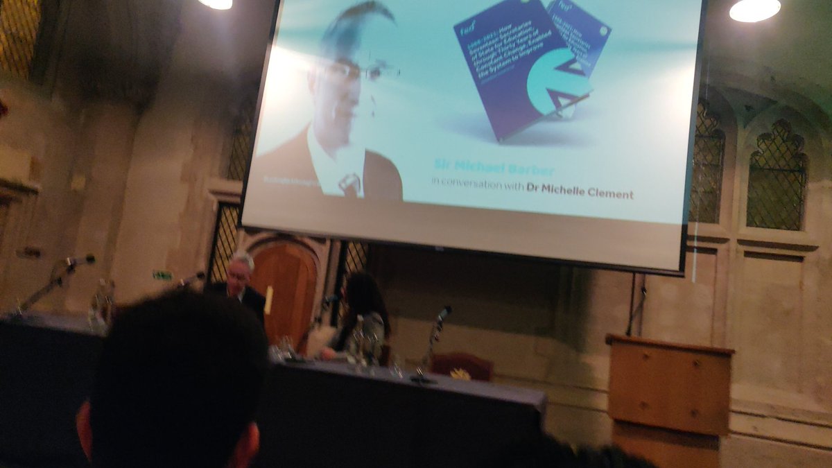 The moral purpose for the next 150 years is to remember how good we are at education and build on it, with high standards &amp; young people who can live fulfilling lives! <a href="/MichaelBarber9/">Sir Michael Barber</a> with <a href="/MLClem/">Michelle Clement</a> 
<a href="/Fededucation/">The Foundation for Education Development</a> <a href="/FED_150/">FED150</a> #FollowFed