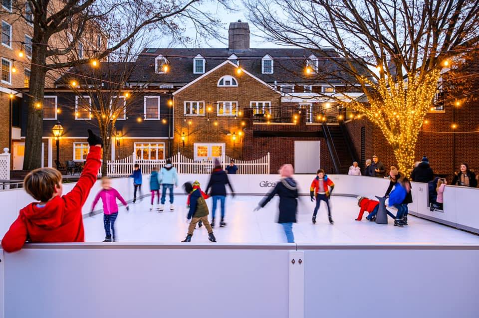 visitprinceton's tweet photo. Skating on the square is BACK! Stop by the eco-friendly Glice Skating Rink in Palmer Square. Open every Thursday - Sunday. 

Details here: https://t.co/I8WRx3Utj9 https://t.co/9BvgSS21Yc