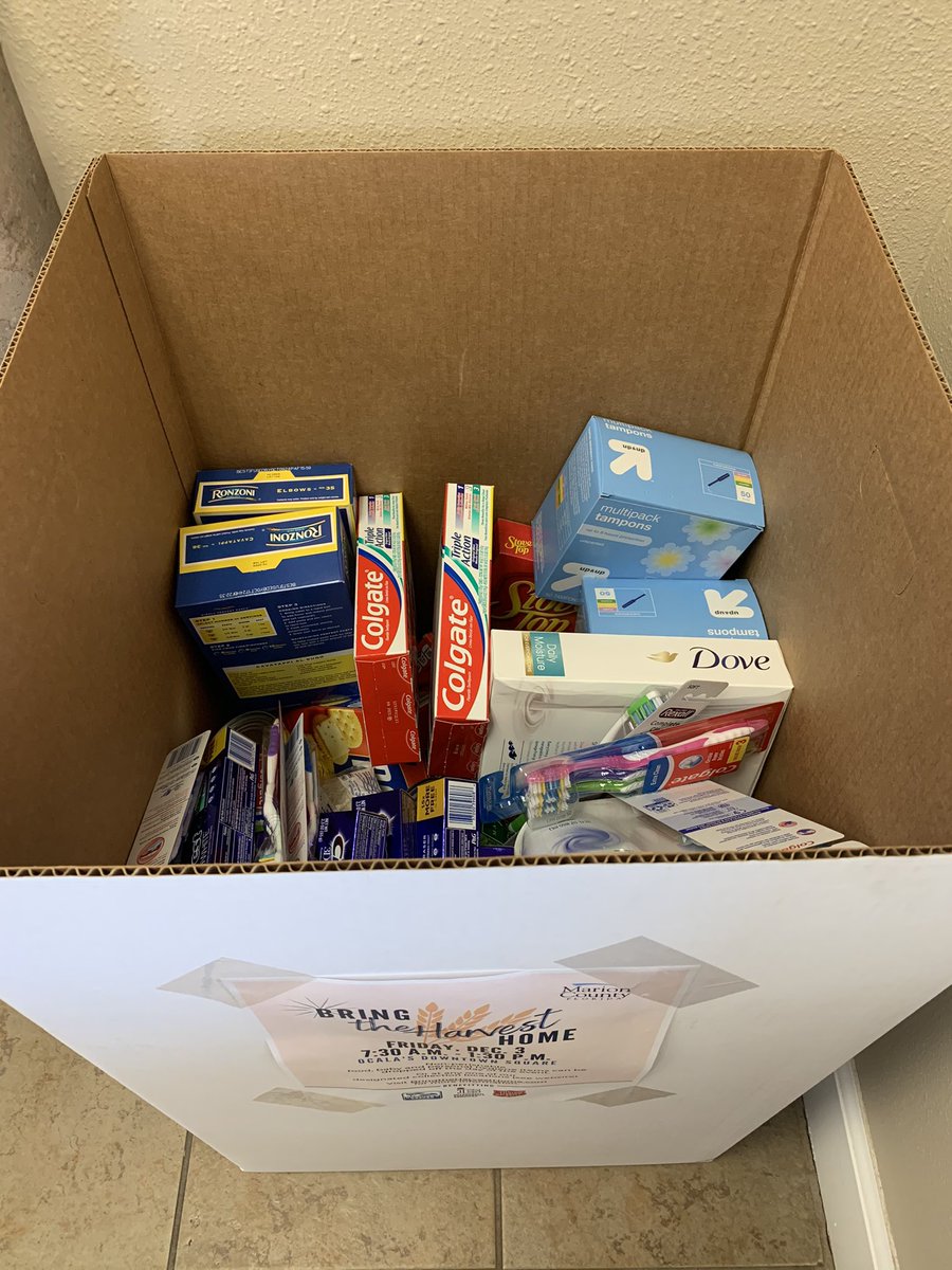 MarionParksRec's tweet photo. Our donation box is almost full and there’s only 9 days left to donate! Be sure to drop off your goods at a Parks &amp; Rec facility to win some Parks &amp; Rec prizes! #mcparksandrec https://t.co/YGHBDv4Hgt