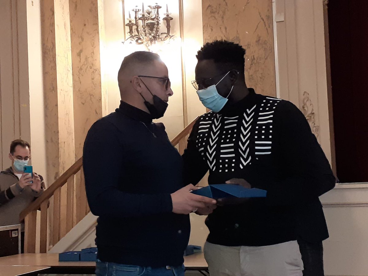 MamsYaffa's tweet photo. Avec ⁦@EricLejoindre⁩ et ⁦@PierreRabadan⁩ un projet porté par ⁦@afafgabelotaud⁩ et ⁦@Paris⁩ 
Réception des laureats ⁦#sportsolution
Un exemple de réussite malgré le Covid 
⁦@Paris2024⁩ ⁦@EpecParis⁩ #terredejeux
⁦@mairie18paris⁩ https://t.co/obvhmzyTrH