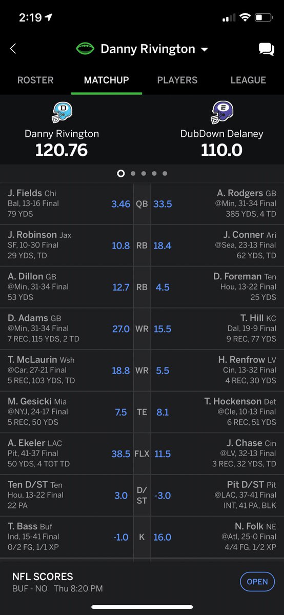 Dan_Abrams's tweet photo. @AustinEkeler saving my week with a MONSTER game #BoltUp https://t.co/aDMktIEaoi