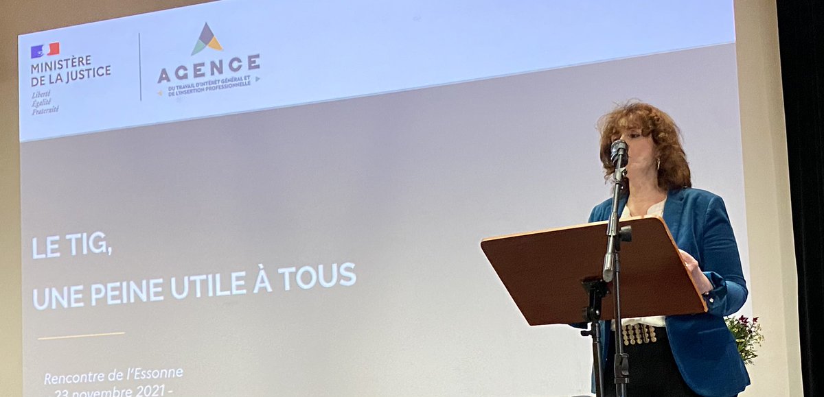 1/2 #TIG Travail d’Intérêt Général
🔺 Colloque organisé ce jour sur les perspectives du TIG en Essonne en lien avec le SPIP, la PJJ et #ATIGIP 
💡 Focus sur cette sanction judiciaire à dimension civique et citoyenne