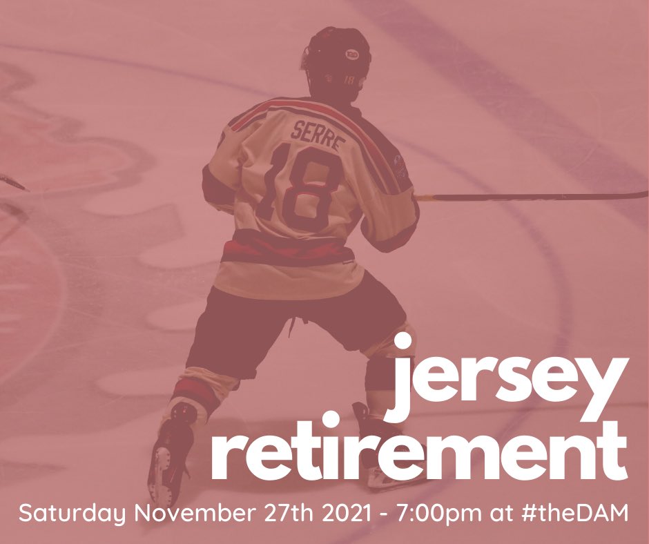 🚨BREAKING 🚨#18 will be raised to the rafters on Saturday before the Game #serre #captain