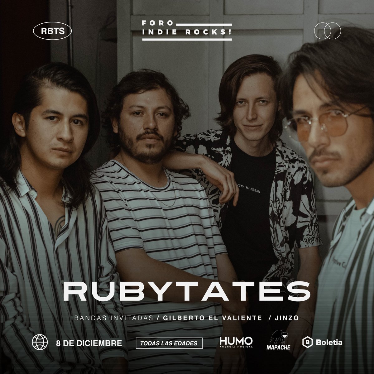 ForoIndierocks's tweet photo. "Fragilidades" y "Ciudades de Noche" son dos de las rolitas que podrás escuchar en concierto con @Rubytates. 🙀✨ ¡No te quedes fuera, los boletos son limitados! https://t.co/Tt5LikxjyM https://t.co/9MxBPyUjh4