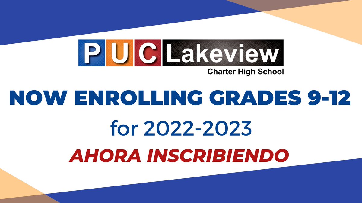 puclchs's tweet photo. We are now enrolling for the 2022-2023 school year! Our lottery window closes February 11.

¡Ahora nos estamos inscribiendo para el año escolar 2022-2023! Nuestra ventana de lotería se cierra el 11 de febrero.

Apply today/Aplique hoy: https://t.co/tX8q5t9Snt https://t.co/6sPecfm7hV
