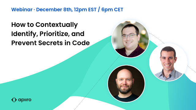 ApiiroSecurity's tweet photo. On December 8th, Alex Mor, Director of AppSec from @abinbev will join Apiiro's VP of Engineering, Igal Kreichman @ikreich to discuss best practices for contextually managing secrets in code. Register now! 📣☑️
https://t.co/IkmLcybnqe
#codesecrets #appsec #apprisk #infosecurity https://t.co/xu6A94HOEZ