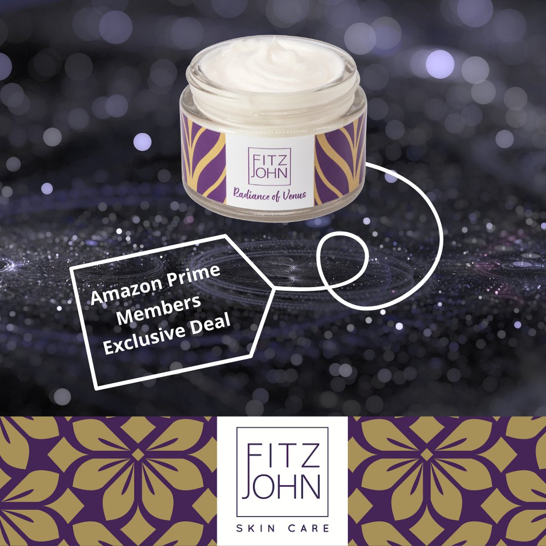 FitzjohnSkin's tweet photo. Amazon Prime Members, enjoy the exclusive deal on #FitzjohnSkinCare #RadianceofVenus, live right now! £10 off.   Glow, Baby, Glow!  Click https://t.co/ArWtFIJuAE

#MadeinBritain #BlackFridayDeals #BlackFriday2021 #BlackFridayBeauty #NaturalSkinCareUK #premiumbeautyskincare https://t.co/7KUdbieASi