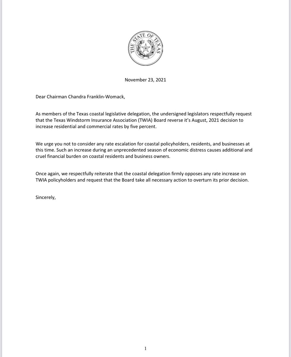 toddahunter's tweet photo. Legislative call to action to stop TWIA rate increase #txlege https://t.co/baQMUq3MNh