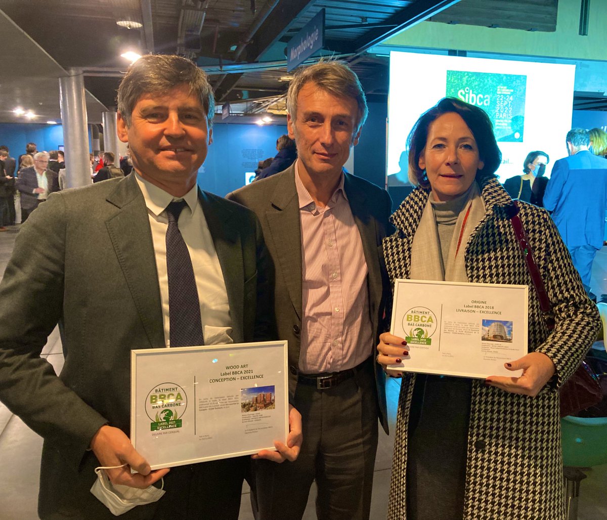 [Palmarès 2021 <a href="/BBCA_asso/">BBCA Asso</a> 🏆 ] - #Icade est dans le top 10 des maîtres d’ouvrage #Immobilier #bascarbone français. Merci à nos équipes et partenaires ! #ForumBBCA2021