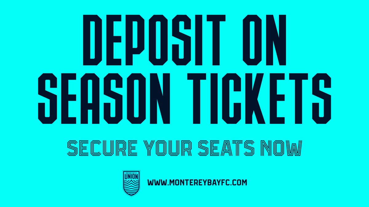 MontereyBayFC's tweet photo. 📢 ¡Estamos contando los días para que ya sea el juego de la temporada de apertura en el 2022! ¡Deja tu deposita ahora y asegura que tengas tus asientos de temporada!

🔗 https://t.co/vHWjNwHlth

#MBFC #MontereyBayFC #MBFCunion #MBFCallin https://t.co/xxZii7VSXc