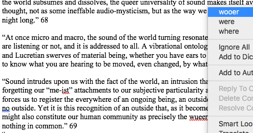 Is Microsoft Word's auto-correct function homophobic? Transcribing some notes from a reading and clearly misspelled the word "queer" but the suggestions it presents me really seem to avoid the obviously correction.