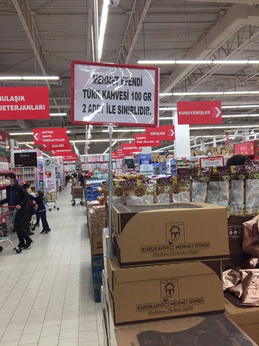 Marketlerde bazı ürünler sınırlı sayıda satılmaya başlandı;