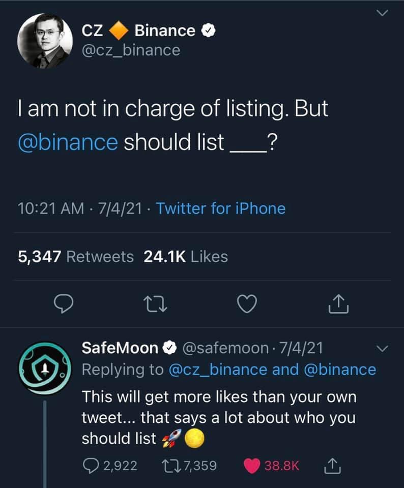 Safemoonkim's tweet photo. This was so badass from #SAFEMOON 😎 #SAFEMOONARMY 💪🏼 https://t.co/kW9eAYImuY