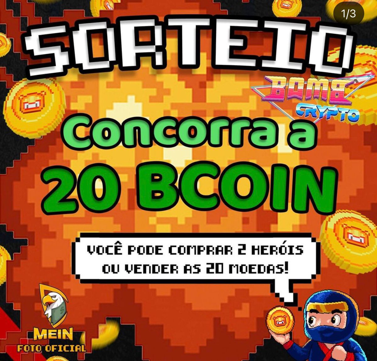 MEINoficial's tweet photo. Já participou do sorteio da #MeiN hoje? 
Dia 26 será sorteado 20Bcoin's com a cotação atual de $6.9148 corre lá no insta da Mein.oficial https://t.co/RwXxjaof67