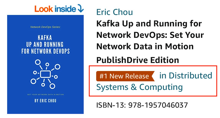 Super excited to see 'Kafka Up and Running for Network DevOps' at _#1 Hot New Release _ on Amazon today!! 👇🍻😀 
Launch sale for 50% off at LeanPub until December 1st: leanpub.com/network-devops…. 
Print: amazon.com/Kafka-Up-Runni… #Kafka #NetDevOps #DataAnalytics